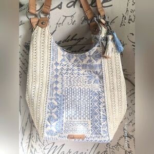Sakroots Roma Horse Tribal Shopper Tote NWT with Horse bag Charm